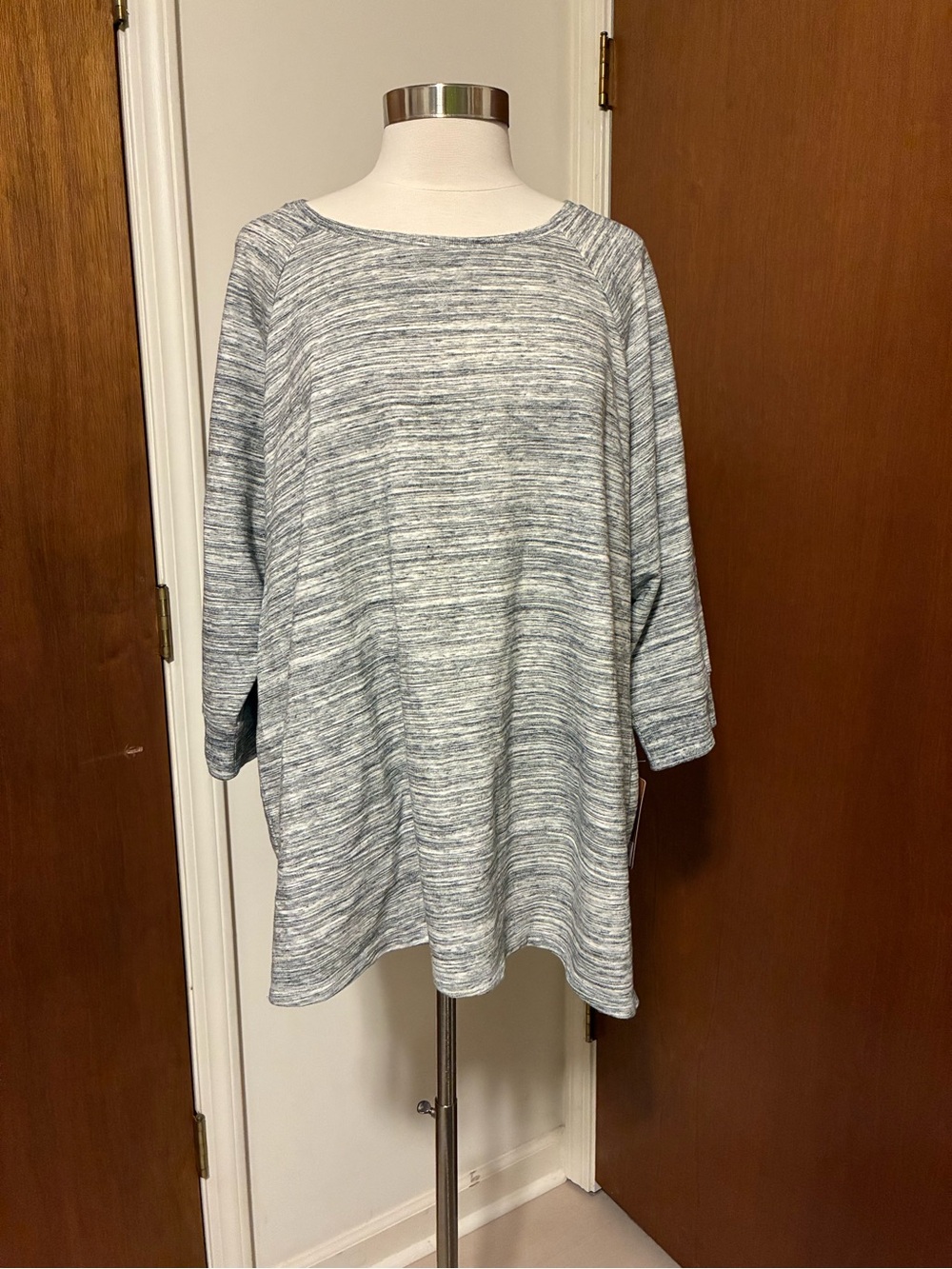 Sonoma Heathered Light Blue Tunic Top